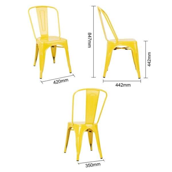 dk292 yellowsteelchair