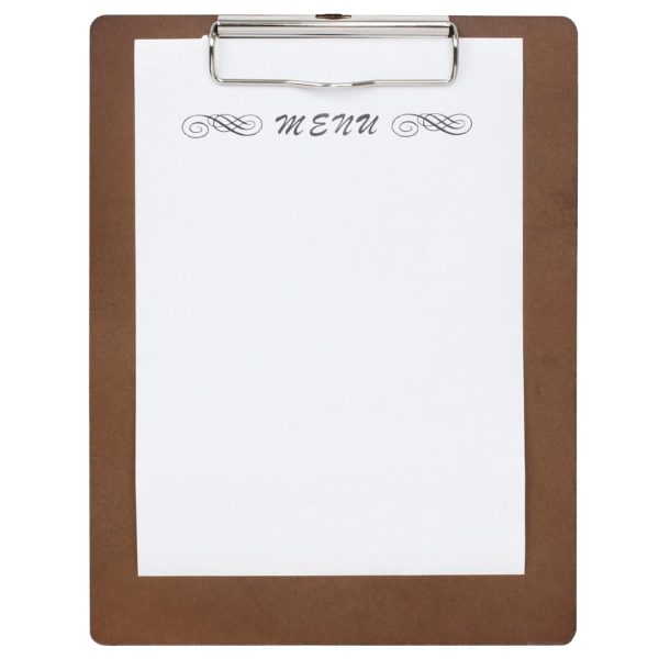 cl174 cl175 wooden menu clipboard 1