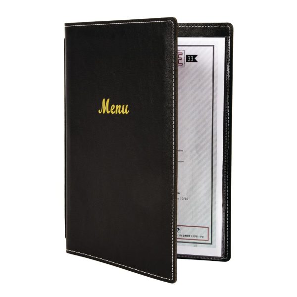 e221 menu leatherette a4open