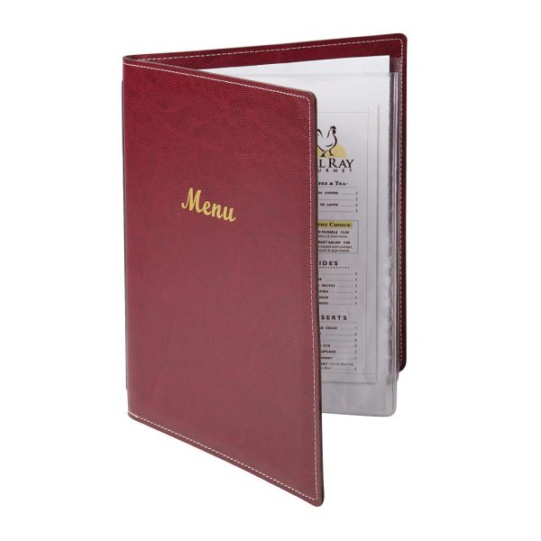 e222 2menu leatherette open