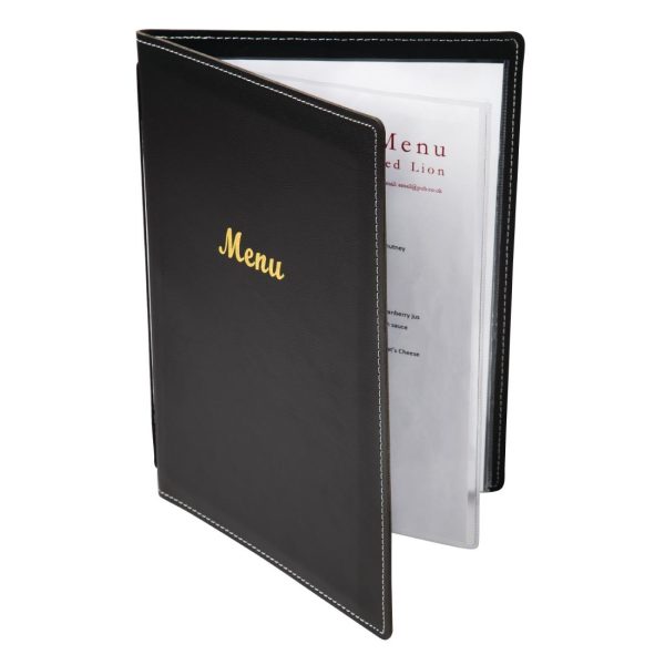 e223 menu leatherette standing